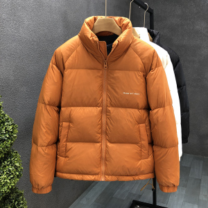 冬季高端羽绒服男潮牌潮流帅白色加厚外套男女面包服YR566-1P100图片