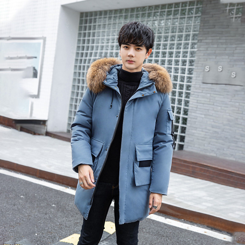 2021新款男士中长款羽绒服冬装外套男加厚户外防寒服羽绒服,男装羽绒服,星座1410（原1902A）