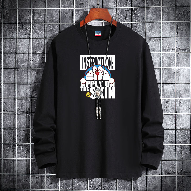 新款韩版潮男纯棉圆领长袖T恤男式大码码号标CT6971-1989汽车-P18,男装T恤,星座1410（原1902A）