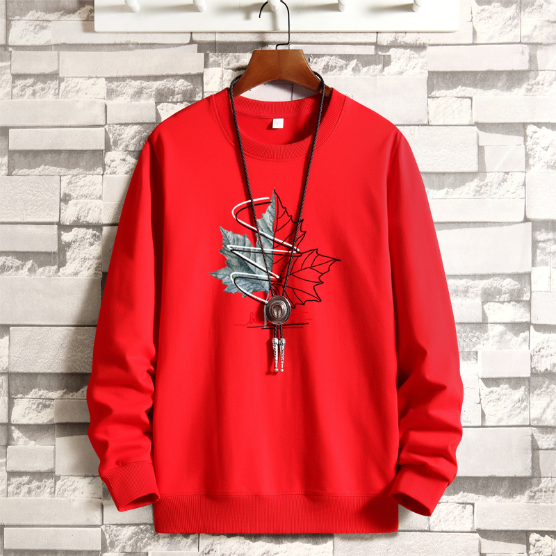 Korean hip hop sports coat with round neck for men in autumn