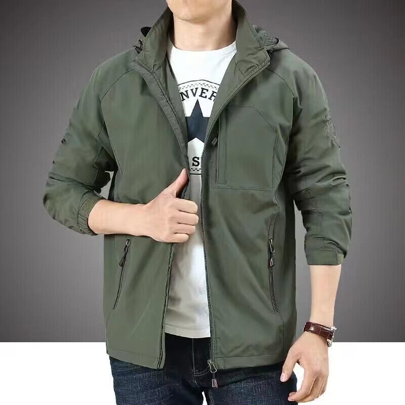 春秋季防风男士外套大码冲锋衣工装男外贸跨境夹克 CF7868-868P50图片