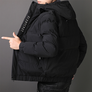 冬季棉服男士潮短款连帽棉衣男外套休闲百搭帅气棉袄青年MY166P55图片