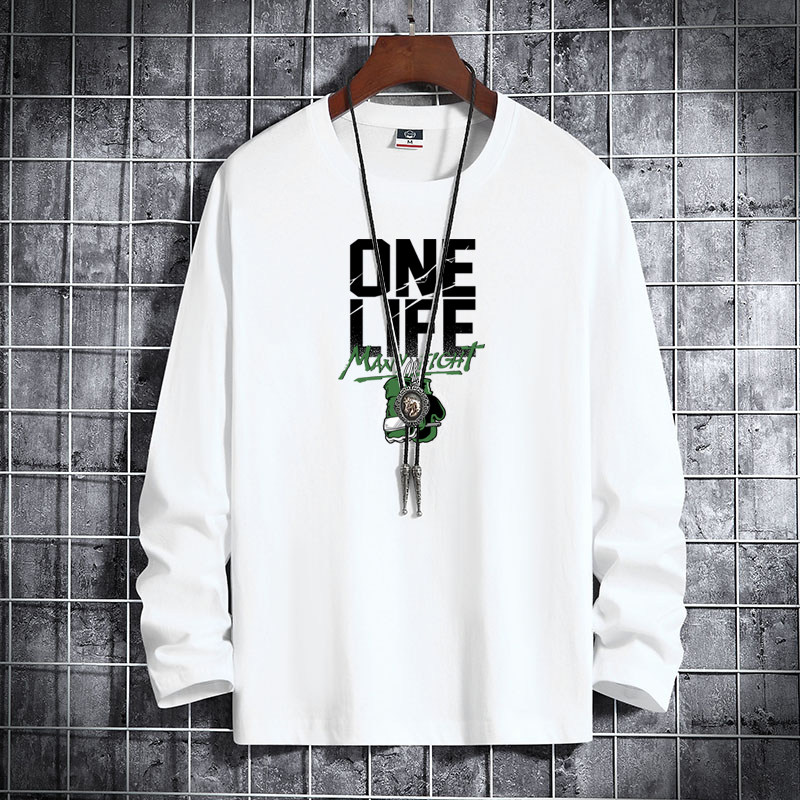秋新款韩版潮男士纯棉圆领长袖男式码号标CT6943-ONELIFE-P18,男装卫衣,星座1410（原1902A）