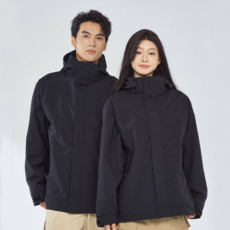 情侣款户外运动抓绒内胆保暖登山服三合一防风防水外套CF2409P200,男装棉衣,星座1410（原1902A）