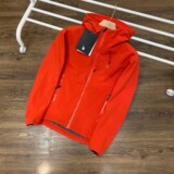 户外冲锋衣新款男女款黑色纯色工装单层防风衣爬山外套J2177P160，男装夹克，星座1410（原1902A）
