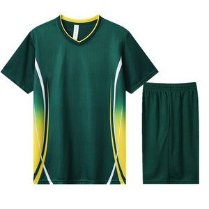 各类球服夏季团体比赛队服运动套装纯色背心公版短袖T恤TZ6012P35图片