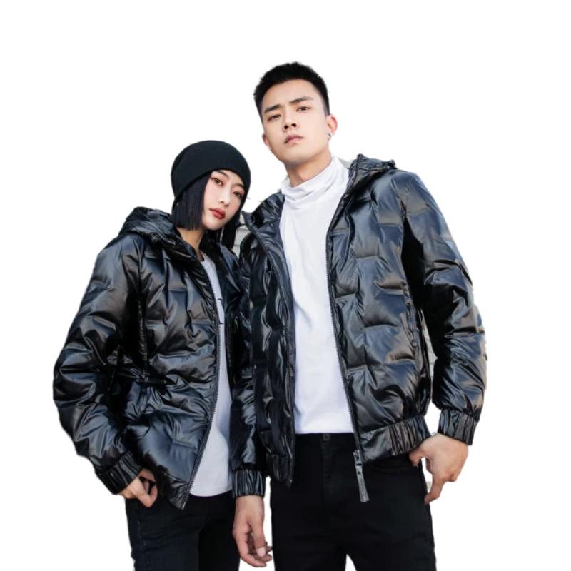 羽绒服男2021新款潮休闲情侣装保暖防风连帽白鸭绒光面YR9812P85,男装羽绒服,星座1410（原1902A）