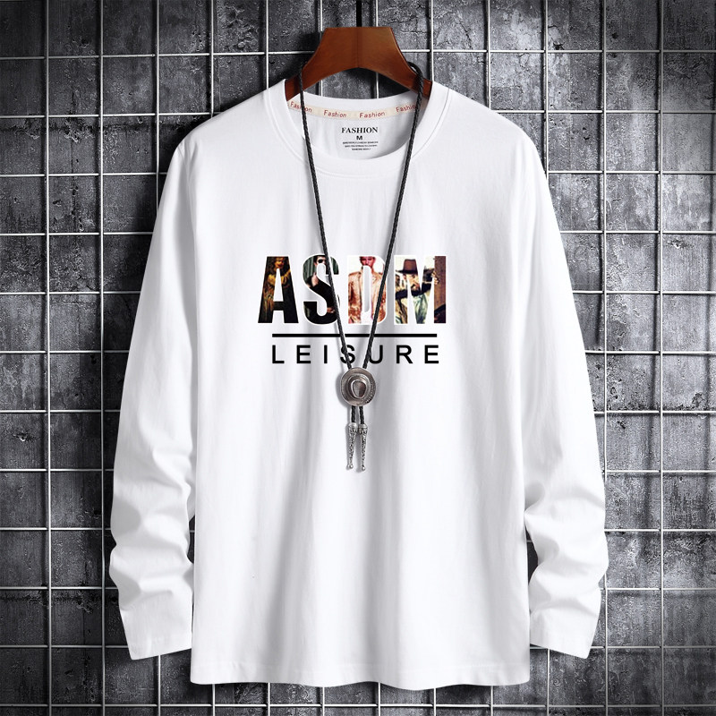 22春新款韩版男士大码纯棉圆领长袖T恤男装潮CT6322-ASDM-P18,男装T恤,星座1410（原1902A）