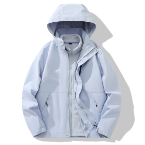 秋冬户外情侣冲锋衣男三合一可拆卸两件套加绒厚登山服 CF6899P95图片