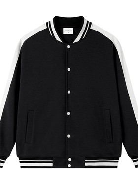 潮牌棒球服男春秋公版ins大码宽松男休闲夹克潮流外套JK78111P85