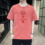 纯棉男士短袖t恤宽松落肩港风半袖情侣T男生体恤加大码DT2744P16，男装T恤，星座1410（原1902A）