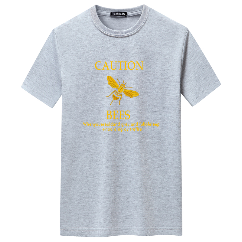 夏季男士短袖t恤潮CVC60%棉宽松衣服新款男装DT3064-BEES蜜蜂-P15图片