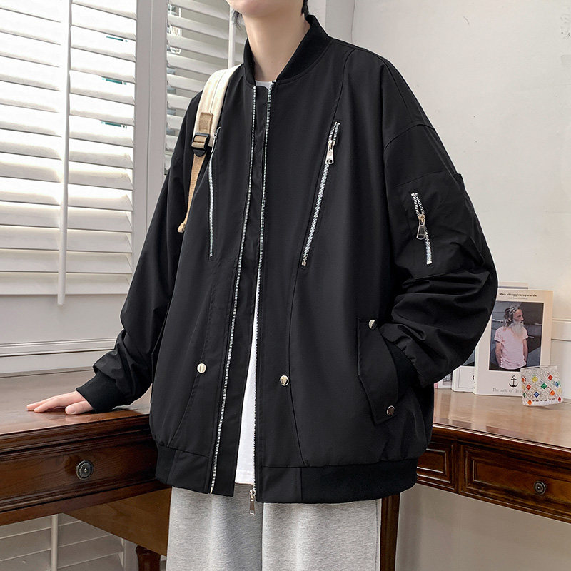 春秋上衣飞行夹克工装男潮痞帅外套美式防风学生棒球服JK8882P68,男装夹克,星座1410（原1902A）
