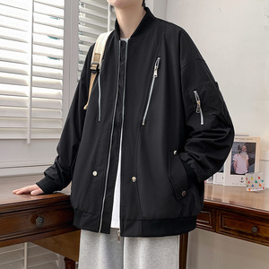春秋上衣飞行夹克工装男潮痞帅外套美式防风学生棒球服 JK8882P68图片