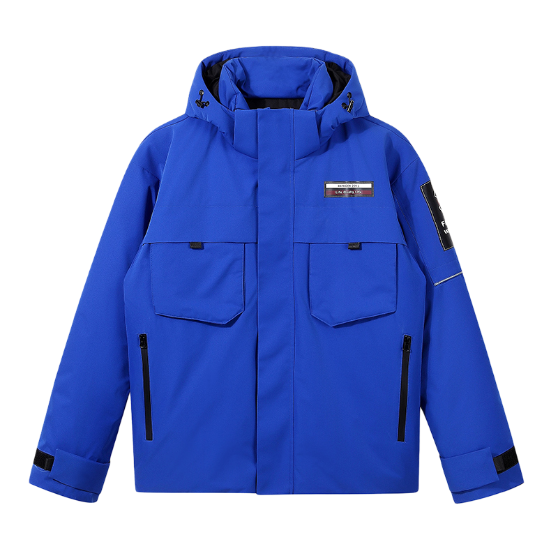 蓝低背景爆款羽绒服男短款工装男士韩版潮牌加厚外套YR213-P190,男装羽绒服,星座1410（原1902A）
