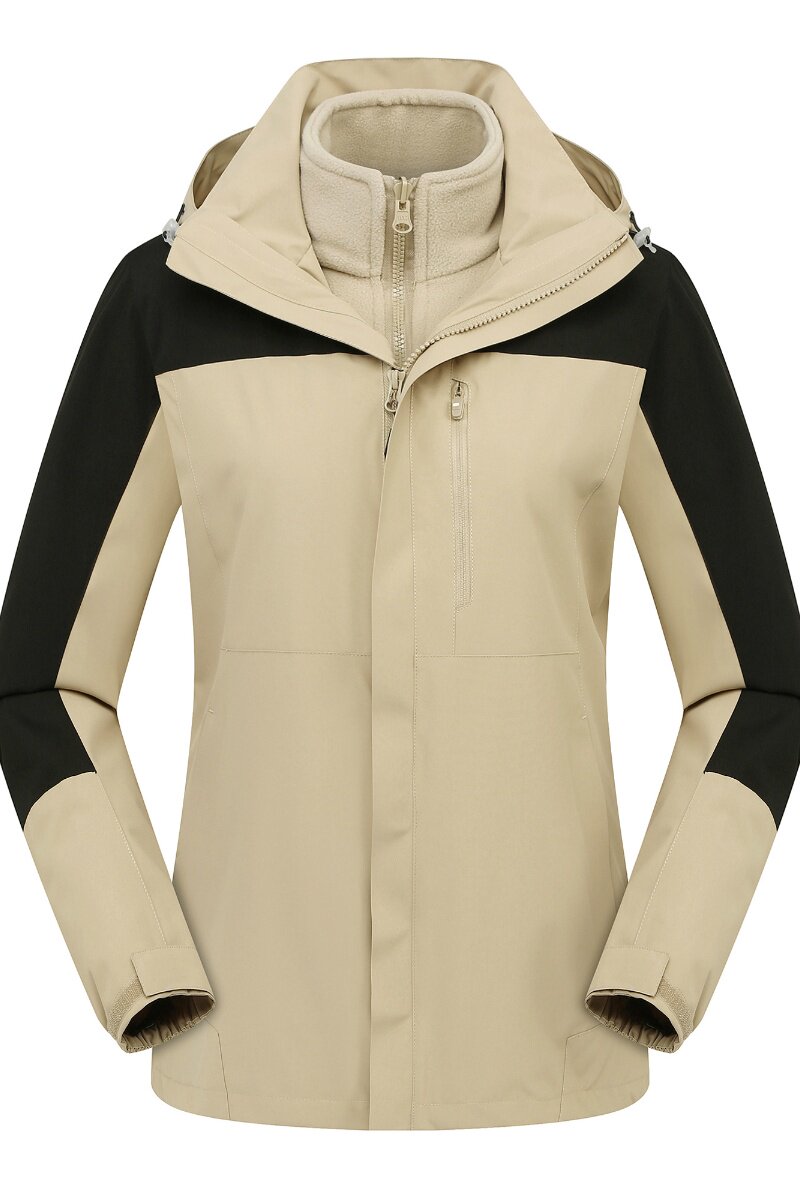 三合一防水冲锋衣男女款外套户外专业防暴雨登山服装备CF3308P180,男装夹克,星座1410（原1902A）