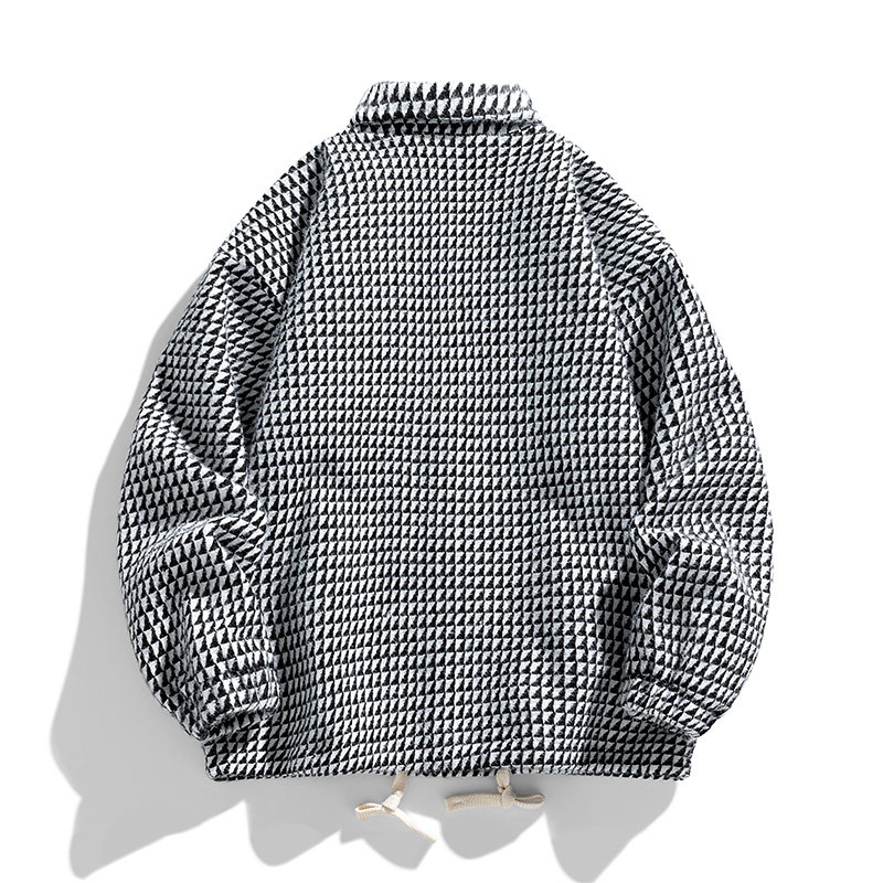 小香风长袖衬衫外套男春秋季户外男女同款男装格子夹克男B666P75,男装夹克,星座1410（原1902A）