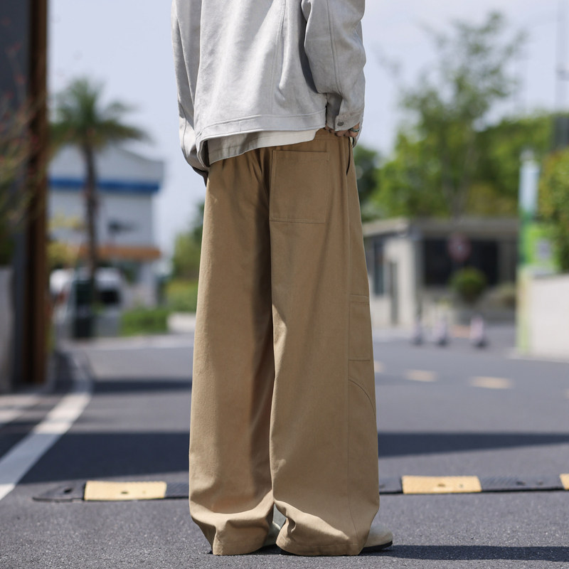 春秋季美式休闲裤男宽松直筒休闲工装潮牌机能户外长裤K2532P50,男装工装外套,星座1410（原1902A）