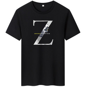 夏季男士短袖t恤潮流潮牌宽松纯棉加肥加大码2022 DT4108-海Z-P16图片