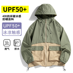 春夏季户外防晒衣男女轻薄款外套速干防晒服钓鱼皮肤衣 F24522P63图片
