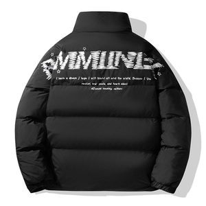 羽绒服男立领休闲潮流短款冬季保暖标白鸭绒情侣外套YR9992P120图片