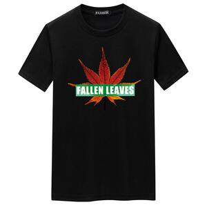 夏季男士短袖t恤青春宽松CVC60%棉新款男装DT3308-枫叶-P15图片