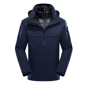冲锋衣外套男女冬新款户外登山服情侣装潮牌羽绒冲锋衣CF1912P400图片