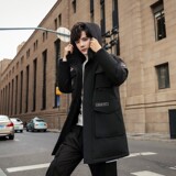 2021新款男士中长款羽绒服冬装外套男加厚户外羽绒服YR989P140，男装羽绒服，星座1410（原1902A）