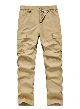 男士休闲裤户外春秋薄款百搭透气多袋裤登山工装冲锋裤子K2598P58