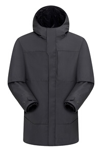 新款户外运动防风防水登山中长款冲锋衣羽绒内胆外套 CF22127P360图片