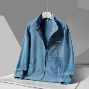 秋冬户外情侣抓绒衣外套加厚摇粒绒开衫男女登山运动服 ZR9508P45图片