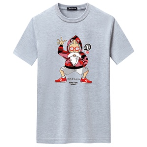 夏季男短袖t恤潮宽松CVC60%棉衣服新款男装DT3792-龟仙人-P15图片
