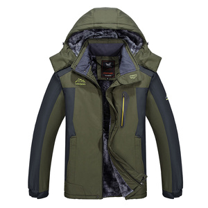 L-5XL户外冲锋衣男女大码加绒加厚登山服冬防风保暖棉衣 MY828P75图片