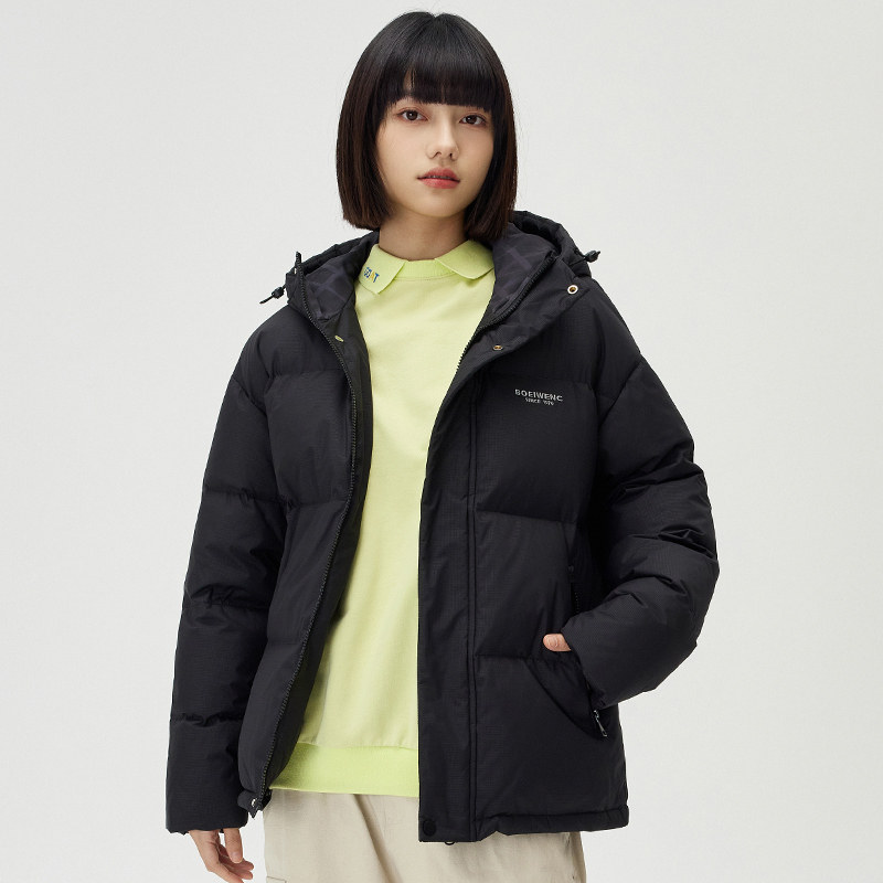 男女运动休闲白鸭绒保暖上衣冬季羽绒服男短款连帽外套YR1312P110,男装羽绒服,星座1410（原1902A）