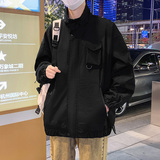 潮情侣男户外登山夹克日系休闲纯色女夹克防水防风外套JK7902P65，男装夹克，星座1410（原1902A）
