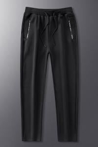 L-6XL冬季男士加绒加厚运动裤保暖超柔大码休闲卫裤男 K202060P45图片