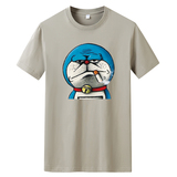 夏季男士短袖t恤潮流潮牌韩纯棉衣服2021新款DT4163-抽烟猫-P15，男装T恤，星座1410（原1902A）