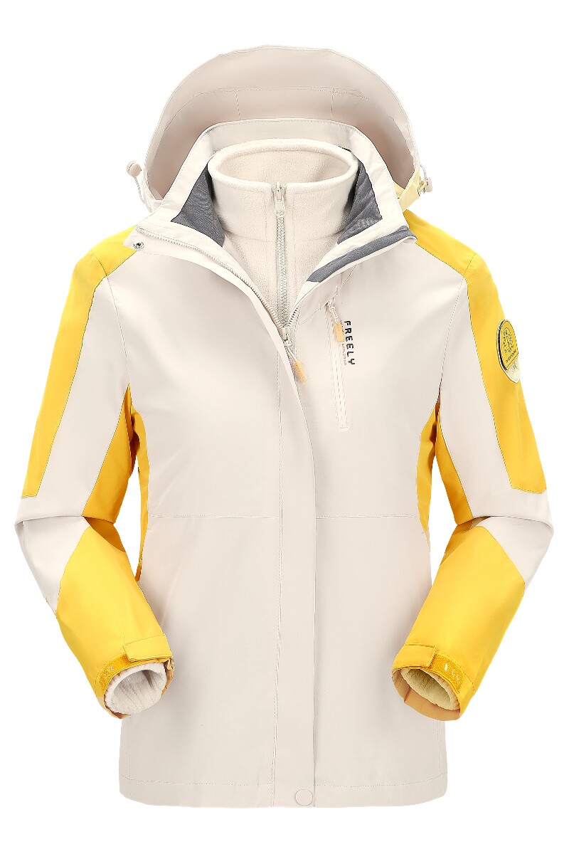 冲锋衣女外套春秋季户外三合一拆卸登山服防风防水夹克CF2299P105,男装夹克,星座1410（原1902A）