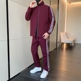 美式三条杠运动套装工装夹克立领条纹运动夹克外套男潮TZ569P100，男装夹克，星座1410（原1902A）
