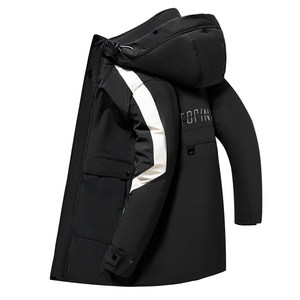 2021羽绒服男中长款冬季连帽外套情侣装冬季新款加厚保YR2066P130,男装羽绒服,星座1410（原1902A）