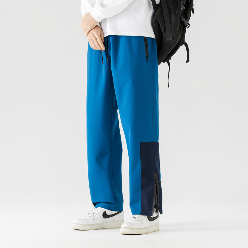 男士裤子春秋季撞色宽松运动裤潮秋冬男款休闲长裤冲锋裤K619P40，女装休闲裤，星座1410（原1902A）