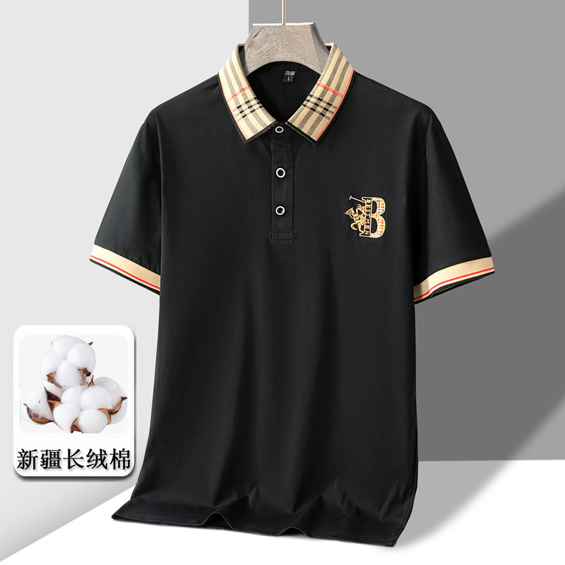 夏季新款男士纯棉短袖POLO衫百搭休闲个性刺绣翻领T恤PL315P30，男装Polo衫，星座1410（原1902A）