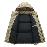 2026新款男士白鸭绒羽绒服短款连帽宽松潮牌上衣外套YR1027P90，男装羽绒服，星座1410（原1902A）