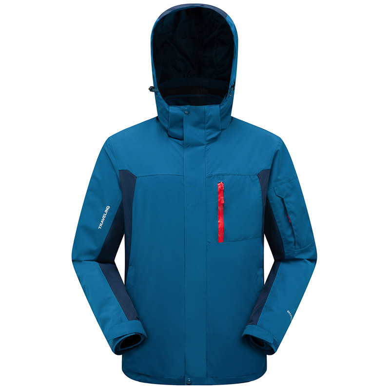 秋冬户外三合一冲锋衣男女运动两件套情侣款棉衣登山服CF8001P95,男装夹克,星座1410（原1902A）