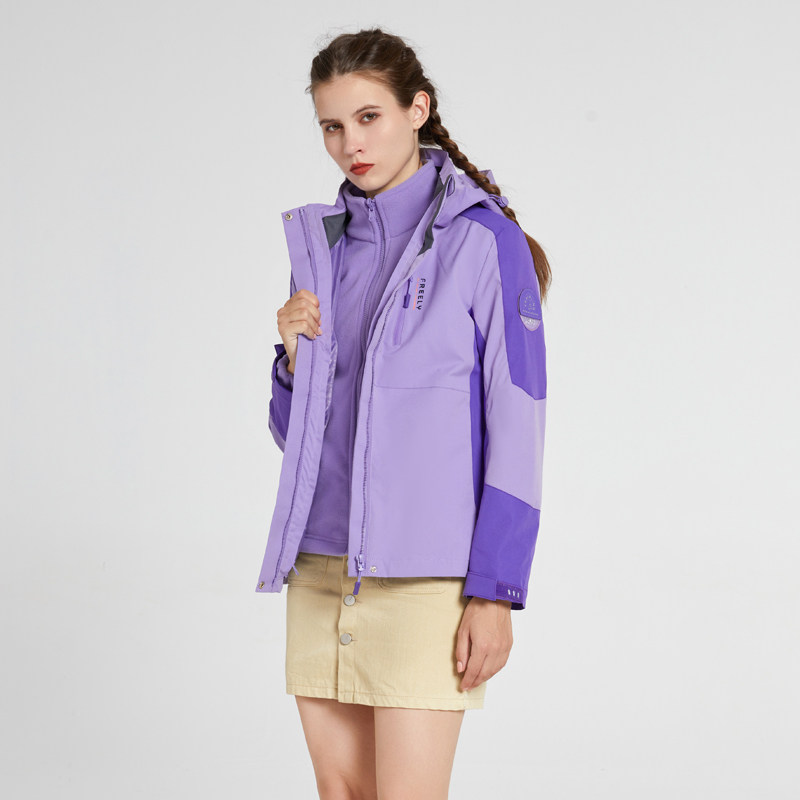 男女情侣保内胆两件套登山服外套跨境三合一防风冲锋衣CF2299P105,男装夹克,星座1410（原1902A）