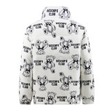 917冬季潮牌满印花小熊短款情侣羽绒服男女上衣YR9839P60，男装羽绒服，星座1410（原1902A）