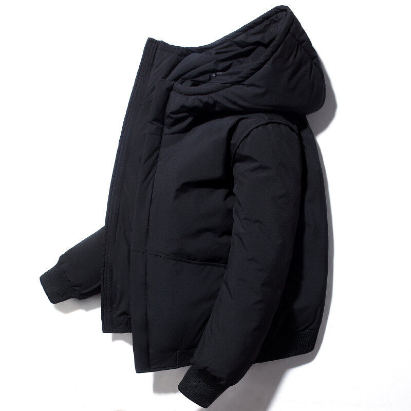 男士短款连帽加厚羽绒服 清仓白鸭绒时尚保暖外套男 YR1906P70图片