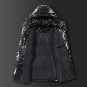 BLLZ黑底平铺爆款羽绒服男短款工装男士韩版潮牌加厚外套938-P300图片