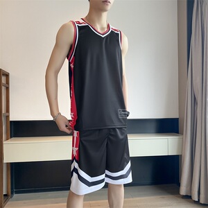 新款夏季篮球服男士背心男女同款运动套装网上公版TZ1013P35,儿童男女衣服怎么搭配图片