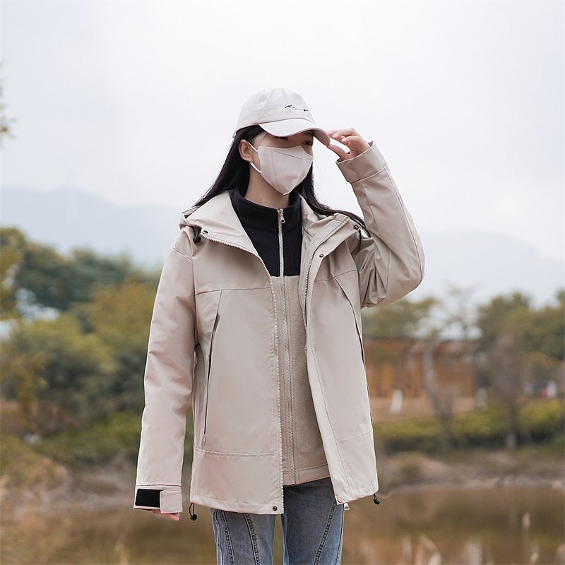 户外三合一冲锋衣男女秋冬季登山服外套保暖夹克 CF8910P100图片
